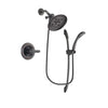 Delta Lahara Venetian Bronze Finish Shower Faucet System Package with Large Rain Shower Head and 1-Spray Handshower with Slide Bar Includes Rough-in Valve DSP2452V