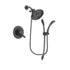 Delta Lahara Venetian Bronze Finish Dual Control Shower Faucet System Package with Large Rain Shower Head and 1-Spray Handshower with Slide Bar Includes Rough-in Valve DSP2460V