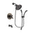 Delta Trinsic Venetian Bronze Finish Dual Control Tub and Shower Faucet System Package with Large Rain Shower Head and 1-Spray Handshower with Slide Bar Includes Rough-in Valve and Tub Spout DSP2461V