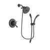 Delta Leland Venetian Bronze Finish Thermostatic Shower Faucet System Package with 5-1/2 inch Showerhead and 1-Spray Handshower with Slide Bar Includes Rough-in Valve DSP2476V