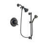 Delta Victorian Venetian Bronze Finish Thermostatic Shower Faucet System Package with Water Efficient Showerhead and 5-Spray Personal Handshower with Slide Bar Includes Rough-in Valve DSP2534V