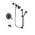 Delta Leland Venetian Bronze Finish Thermostatic Tub and Shower Faucet System Package with Water Efficient Showerhead and 5-Spray Personal Handshower with Slide Bar Includes Rough-in Valve and Tub Spout DSP2535V