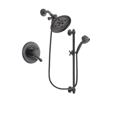 Delta Leland Venetian Bronze Shower Faucet System with Hand Shower DSP2584V