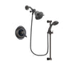 Delta Victorian Venetian Bronze Finish Thermostatic Shower Faucet System Package with Shower Head and Personal Handheld Shower Spray with Slide Bar Includes Rough-in Valve DSP2624V