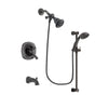 Delta Addison Venetian Bronze Finish Dual Control Tub and Shower Faucet System Package with Water Efficient Showerhead and Personal Handheld Shower Spray with Slide Bar Includes Rough-in Valve and Tub Spout DSP2675V