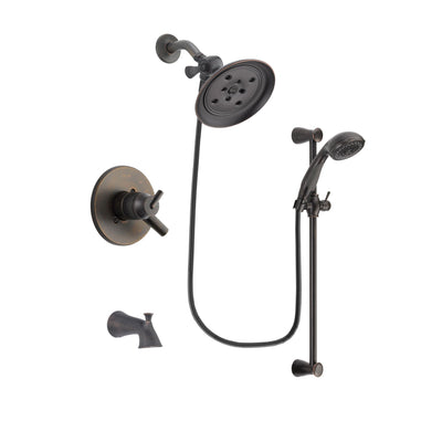 Delta Trinsic Venetian Bronze Tub and Shower System with Hand Shower DSP2701V