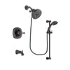 Delta Addison Venetian Bronze Finish Tub and Shower Faucet System Package with 5-1/2 inch Showerhead and Personal Handheld Shower Spray with Slide Bar Includes Rough-in Valve and Tub Spout DSP2725V