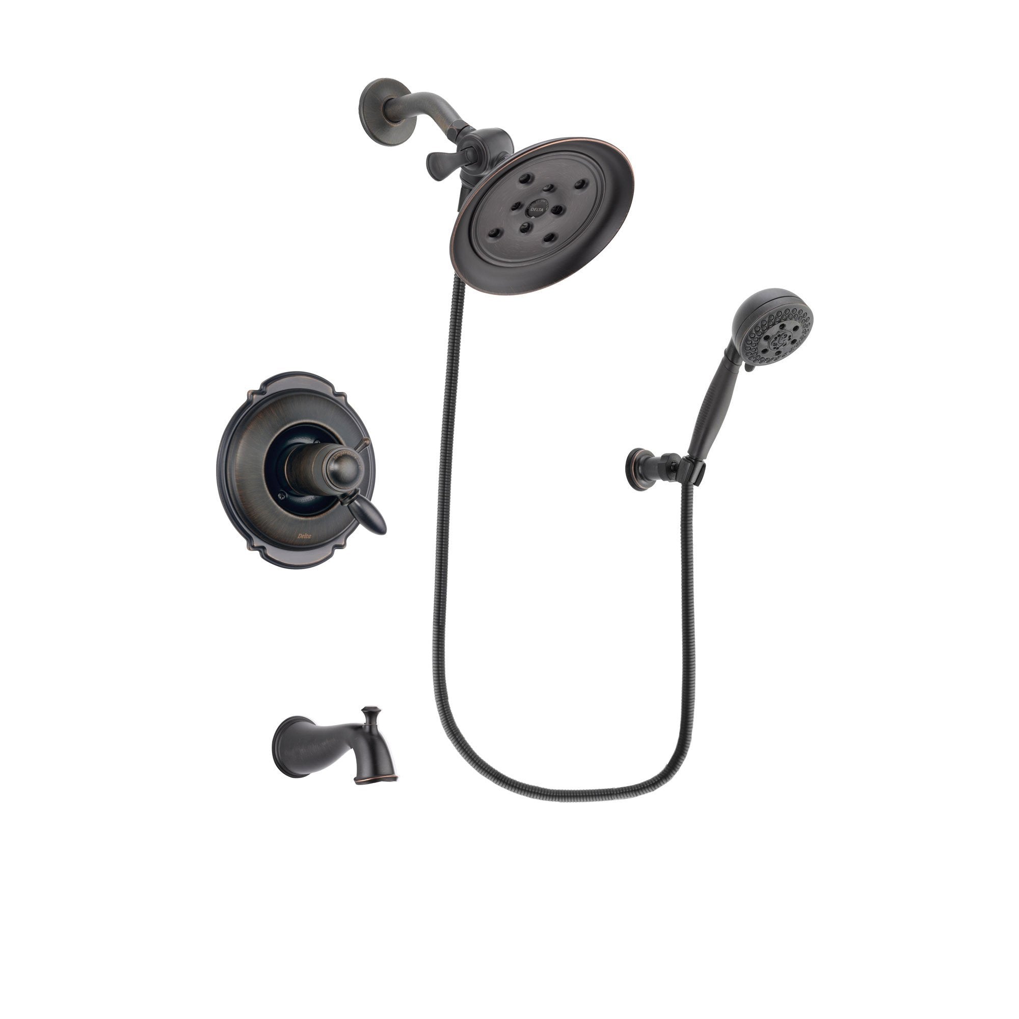 Delta Victorian Venetian Bronze Tub and Shower System with Hand Shower DSP2803V