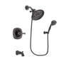 Delta Addison Venetian Bronze Finish Tub and Shower Faucet System Package with Large Rain Shower Head and 5-Setting Wall Mount Personal Handheld Shower Spray Includes Rough-in Valve and Tub Spout DSP2815V