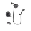 Delta Lahara Venetian Bronze Finish Dual Control Tub and Shower Faucet System Package with 5-1/2 inch Showerhead and 5-Setting Wall Mount Personal Handheld Shower Spray Includes Rough-in Valve and Tub Spout DSP2849V