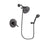 Delta Cassidy Venetian Bronze Finish Dual Control Shower Faucet System Package with 5-1/2 inch Showerhead and 5-Setting Wall Mount Personal Handheld Shower Spray Includes Rough-in Valve DSP2860V