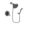 Delta Leland Venetian Bronze Finish Thermostatic Shower Faucet System Package with Large Rain Shower Head and Modern Wall Mount Personal Handheld Shower Spray Includes Rough-in Valve DSP2926V