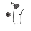 Delta Cassidy Venetian Bronze Finish Thermostatic Shower Faucet System Package with Large Rain Shower Head and Modern Wall Mount Personal Handheld Shower Spray Includes Rough-in Valve DSP2930V