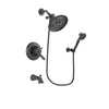 Delta Lahara Venetian Bronze Finish Thermostatic Tub and Shower Faucet System Package with Large Rain Shower Head and 3-Spray Wall-Mount Hand Shower Includes Rough-in Valve and Tub Spout DSP3041V