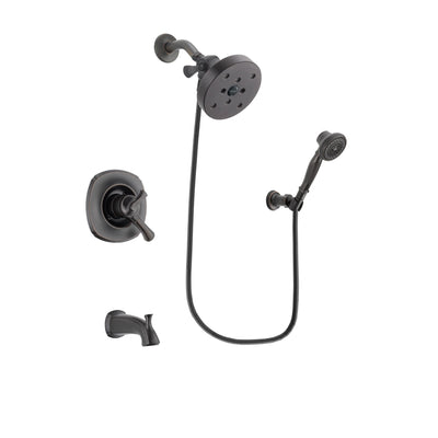 Delta Addison Venetian Bronze Finish Dual Control Tub and Shower Faucet System Package with 5-1/2 inch Showerhead and 3-Spray Wall-Mount Hand Shower Includes Rough-in Valve and Tub Spout DSP3095V