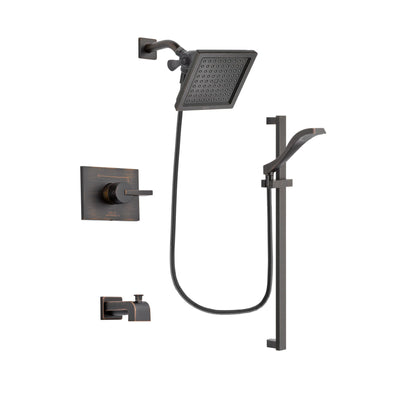 Delta Vero Venetian Bronze Tub and Shower Faucet System with Hand Spray DSP3119V