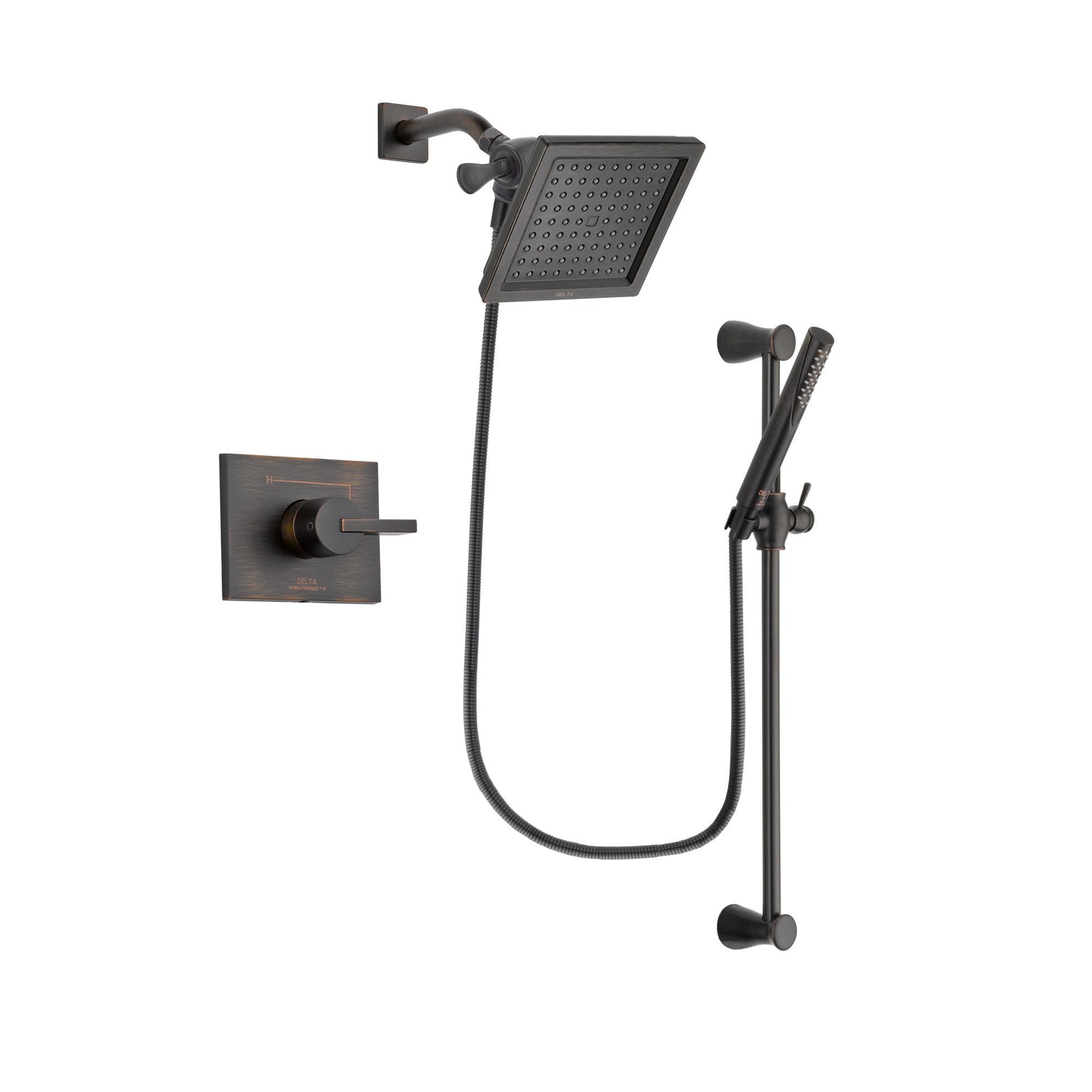 Delta Vero Venetian Bronze Shower Faucet System Package with Hand Spray DSP3156V