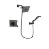 Delta Vero Venetian Bronze Finish Thermostatic Shower Faucet System Package with Square Shower Head and Modern Wall Mount Handheld Shower Spray Includes Rough-in Valve DSP3236V