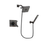 Delta Vero Venetian Bronze Finish Thermostatic Shower Faucet System Package with Square Shower Head and Modern Wall-Mount Handheld Shower Stick Includes Rough-in Valve DSP3272V