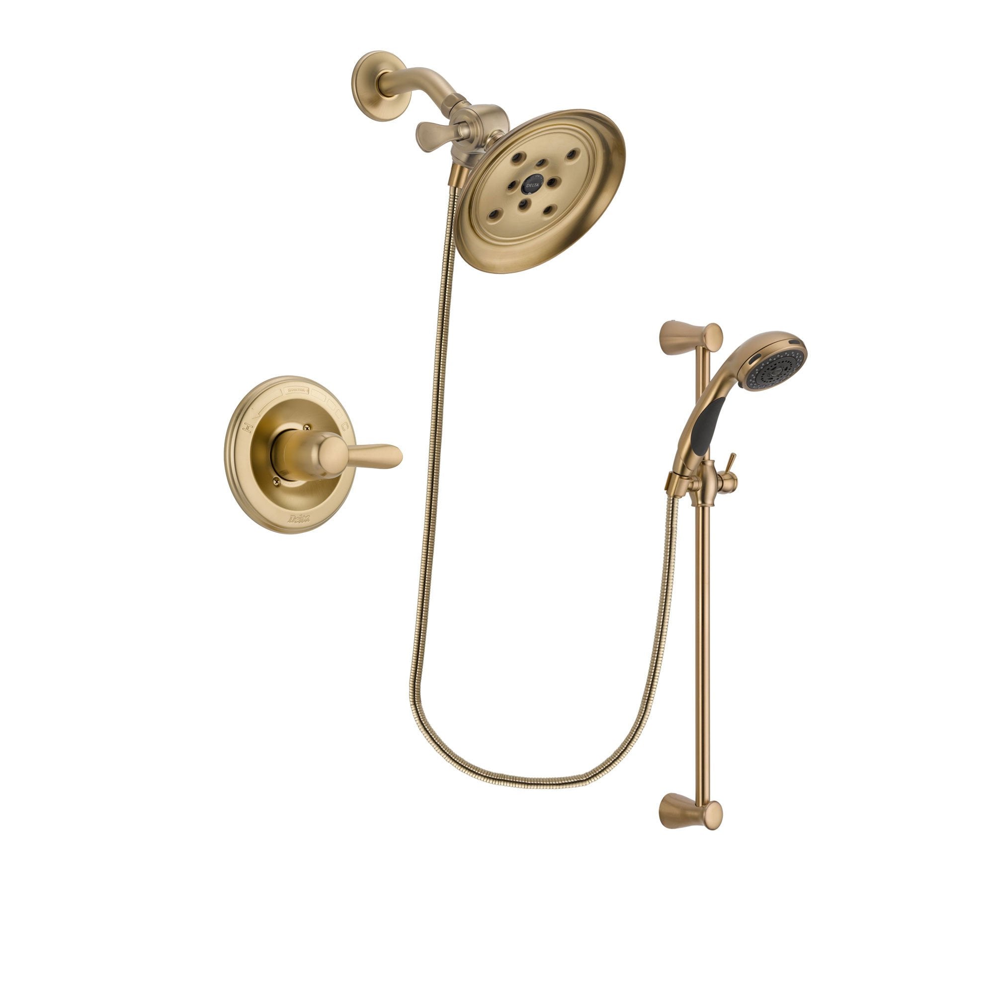 Delta Lahara Champagne Bronze Shower Faucet System with Hand Shower DSP3482V