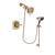 Delta Addison Champagne Bronze Finish Shower Faucet System Package with Water-Efficient Shower Head and Personal Handheld Shower Spray with Slide Bar Includes Rough-in Valve DSP3538V