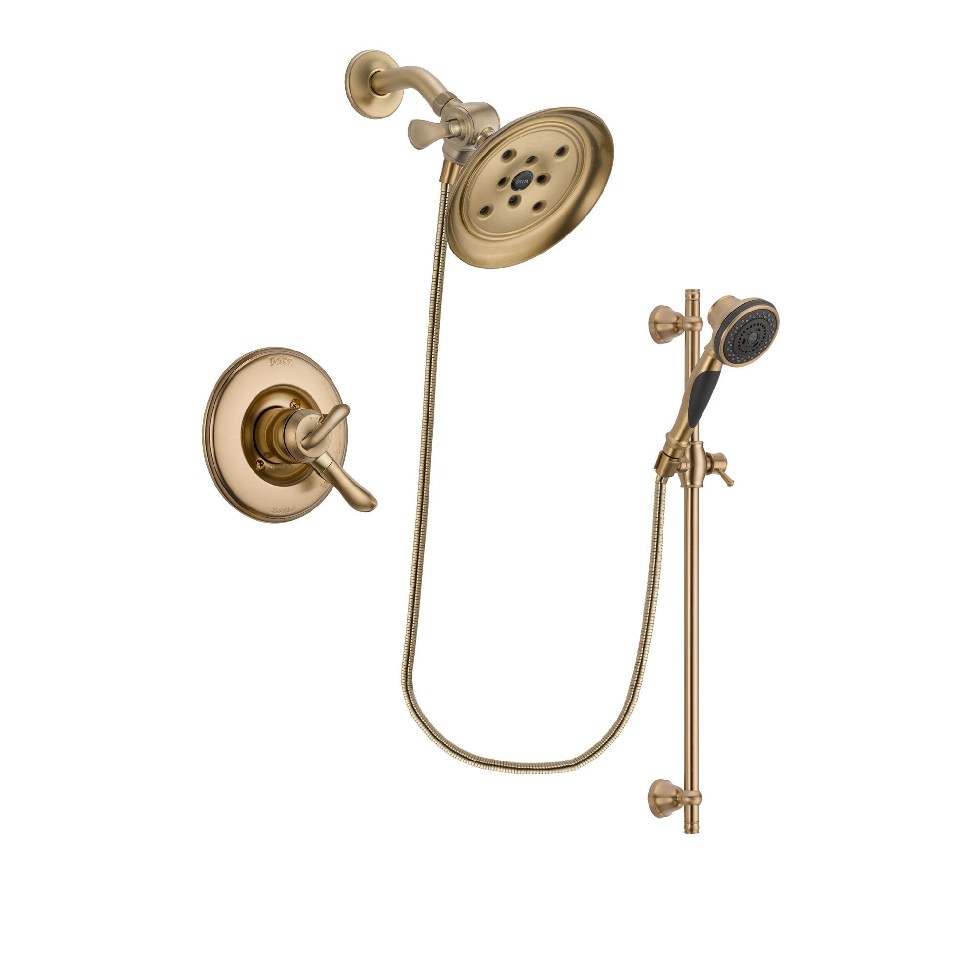 Delta Linden Champagne Bronze Shower Faucet System with Hand Shower DSP3600V