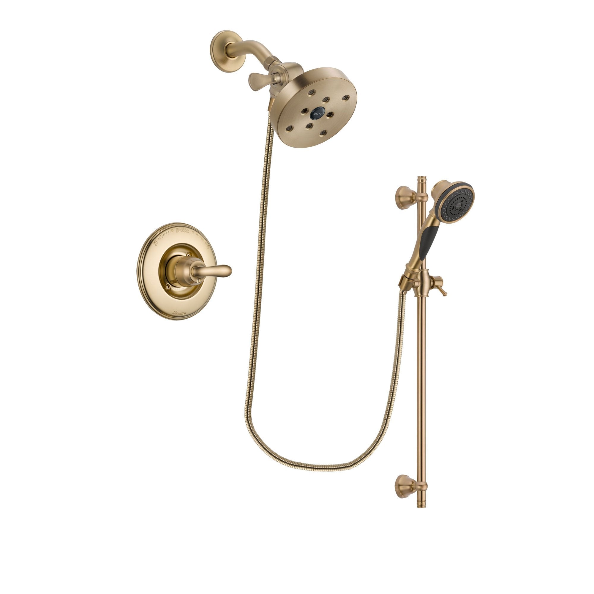 Delta Linden Champagne Bronze Shower Faucet System with Hand Shower DSP3618V