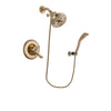 Delta Linden Champagne Bronze Finish Dual Control Shower Faucet System Package with 5-1/2 inch Showerhead and Modern Wall Mount Personal Handheld Shower Spray Includes Rough-in Valve DSP3730V