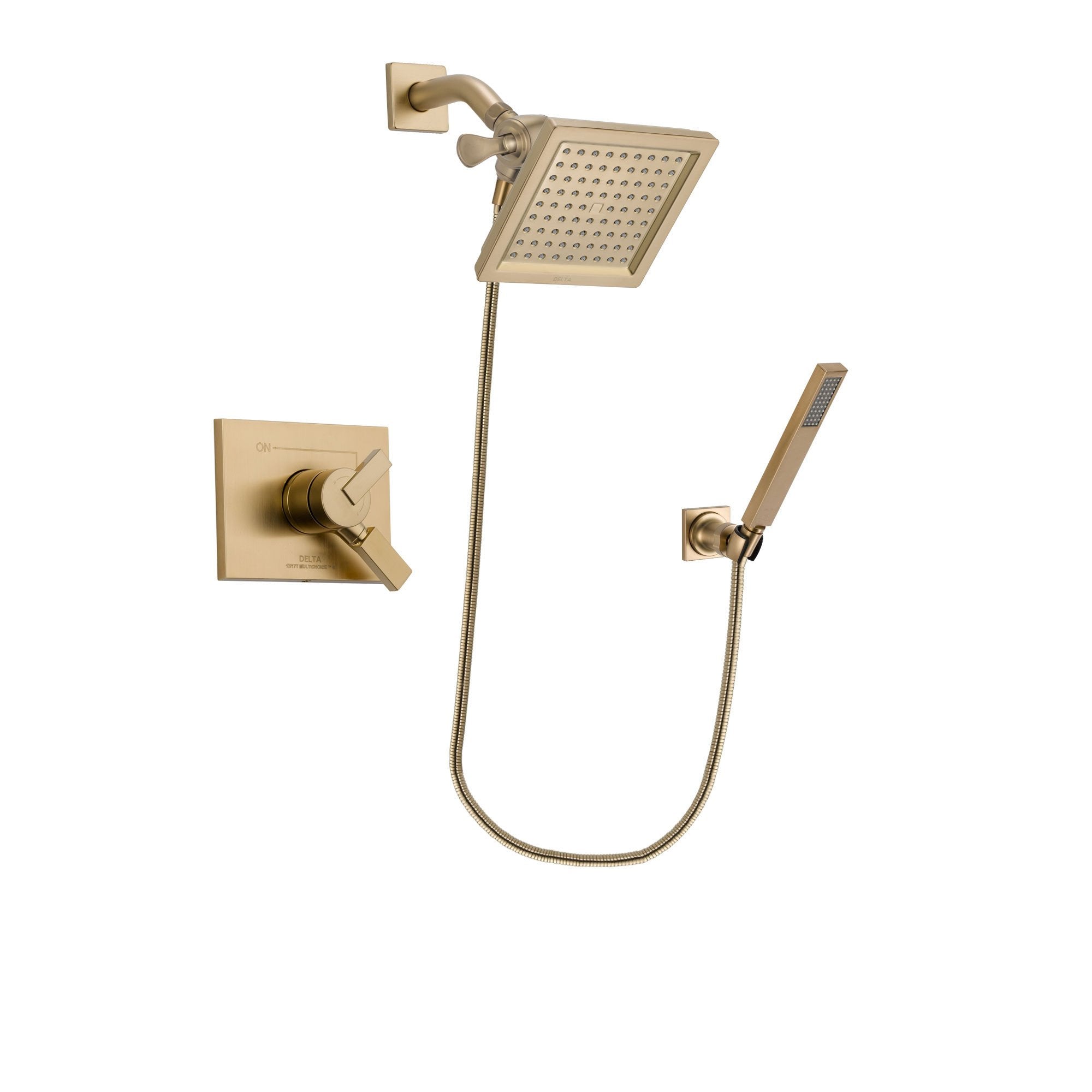 Delta Vero Champagne Bronze Shower Faucet System with Hand Shower DSP3896V