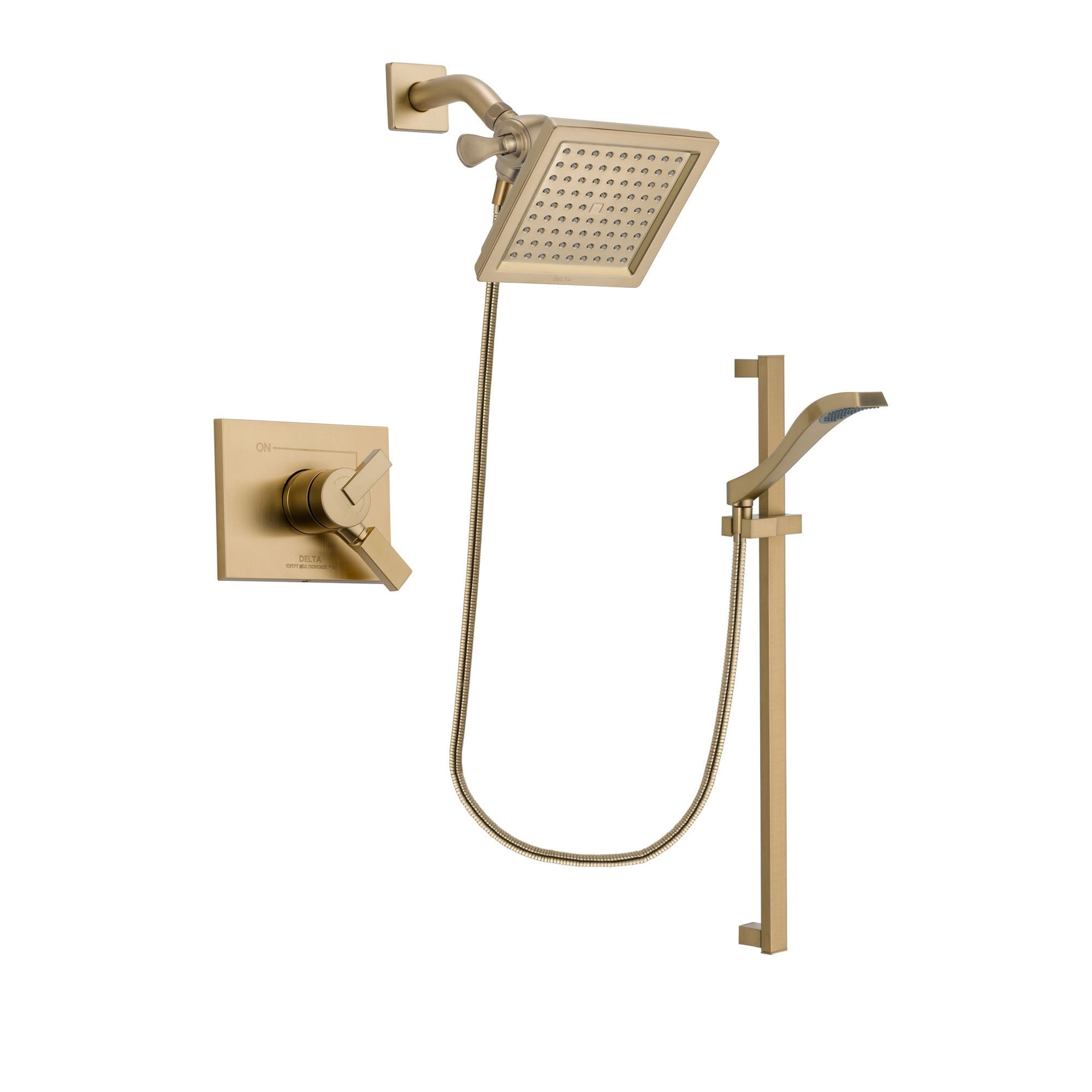 Delta Vero Champagne Bronze Shower Faucet System with Hand Shower DSP3932V