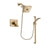 Delta Vero Champagne Bronze Shower Faucet System with Hand Shower DSP3944V