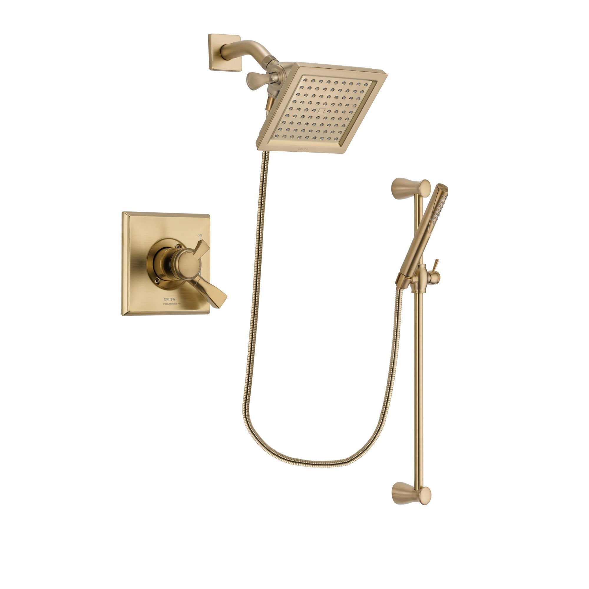 Delta Dryden Champagne Bronze Shower Faucet System with Hand Shower DSP3966V