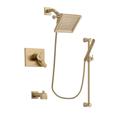 Delta Vero Champagne Bronze Tub and Shower Faucet System w/ Hand Spray DSP3967V