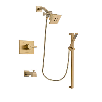 Delta Vero Champagne Bronze Tub and Shower Faucet System w/ Hand Spray DSP3987V