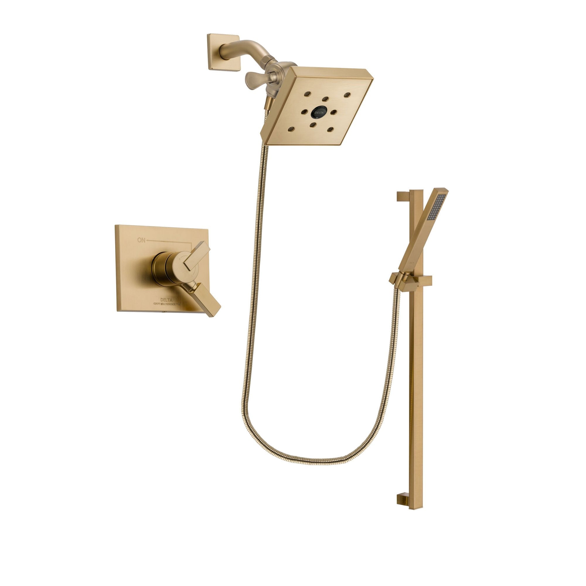 Delta Vero Champagne Bronze Shower Faucet System with Hand Shower DSP4016V