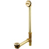 Kingston Brass Polished Brass 20" Trip Lever Waste & Overflow with Grid DTL1202