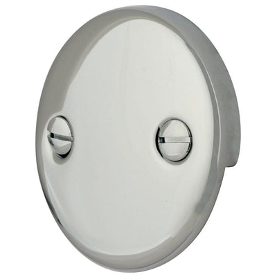 Kingston Brass Chrome Tub 2 Hole Overflow Cover Plate DTT101