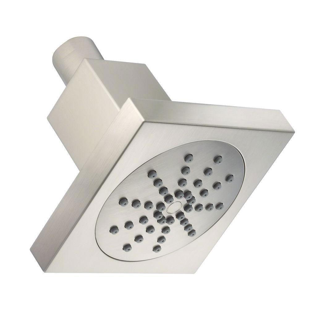 Danze 1-Spray 4 inch Square Showerhead in Brushed Nickel 623035