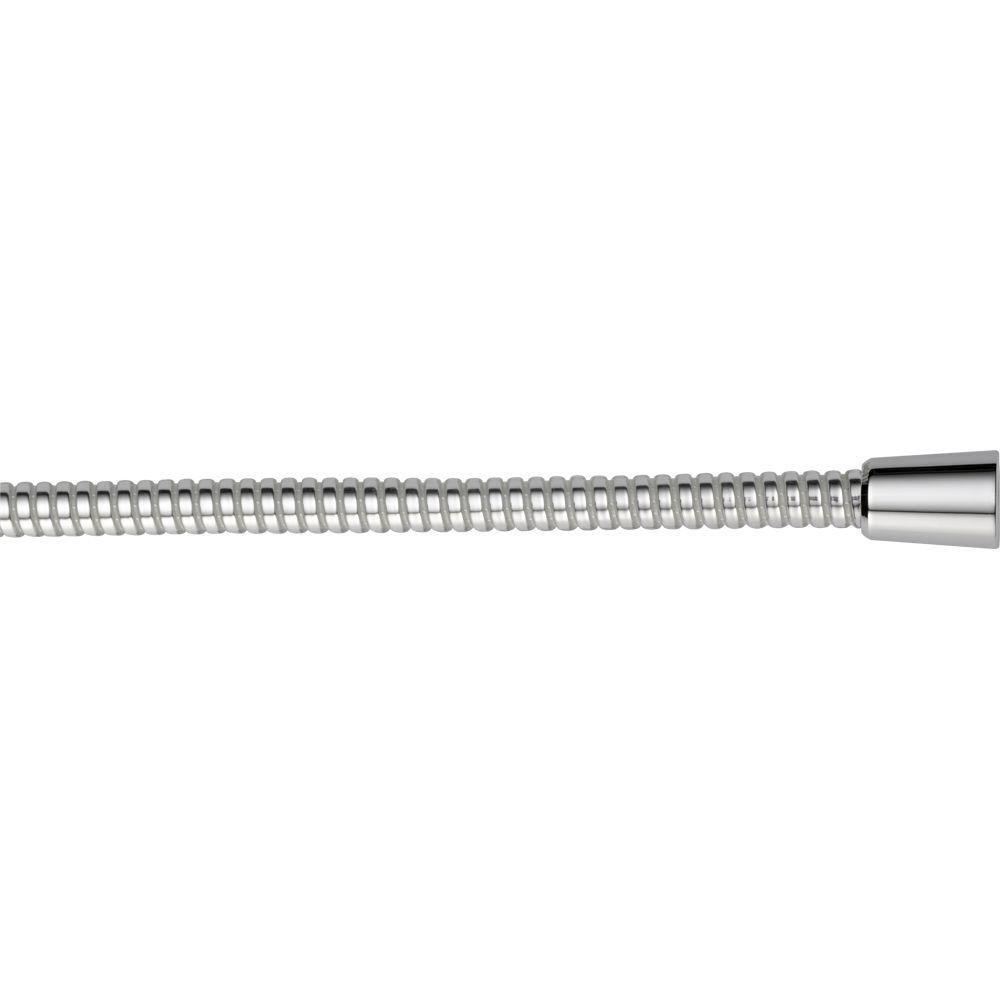 Delta 70 inch UltraFlex Handshower Hose in Chrome with White/Chrome Ribbon 561351