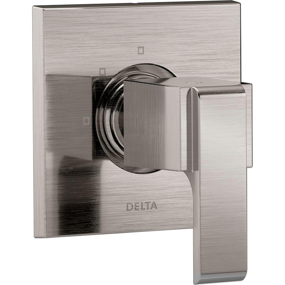 Delta Ara 1-Handle 3-Setting Custom Shower Diverter Valve Trim Kit in Stainless (Valve Not Included) 682782