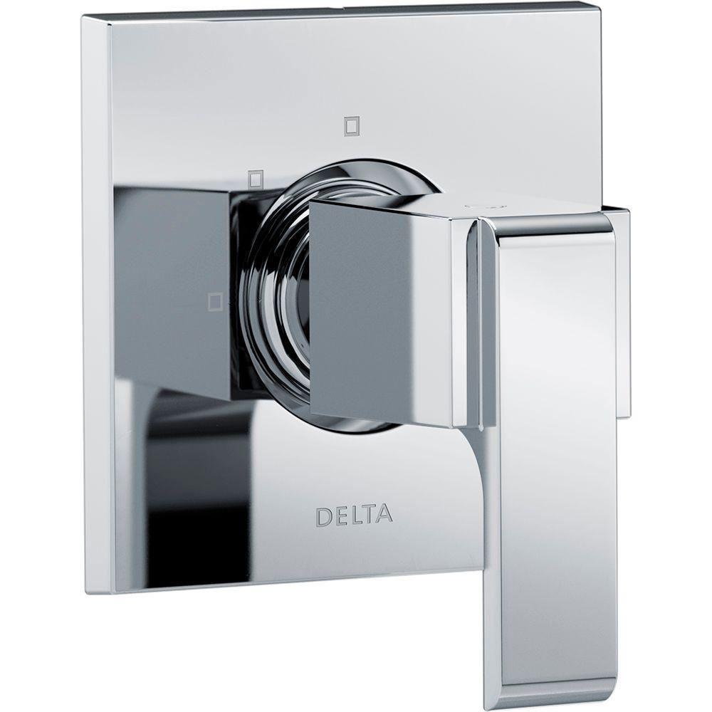 Delta Ara 1-Handle 3-Setting Custom Shower Diverter Valve Trim Kit in Chrome (Valve Not Included) 682965