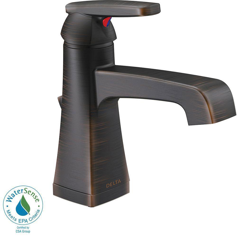 Delta Ashlyn Single Hole 1-Handle High-Arc Bathroom Faucet in Venetian Bronze 685351