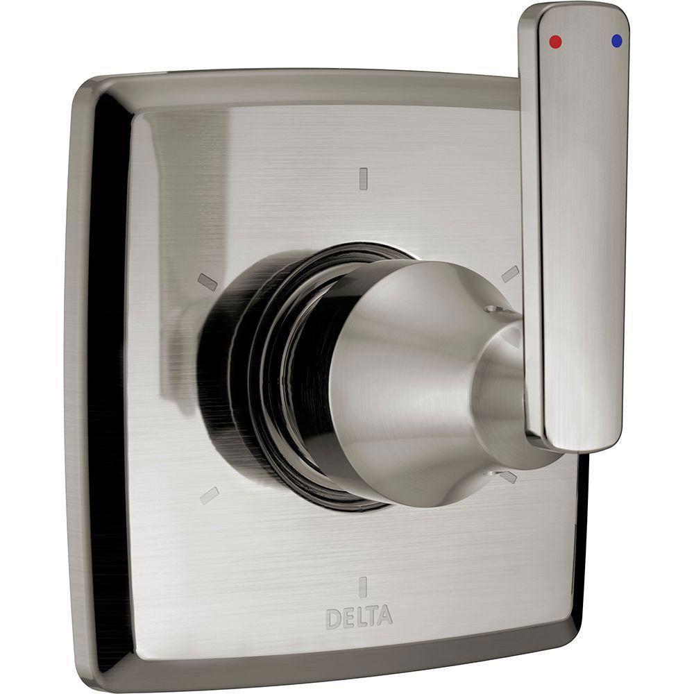 Delta Ashlyn 1-Handle 6 Setting Diverter Valve Trim Kit in Stainless Steel Finish (Valve Not Included) 685368