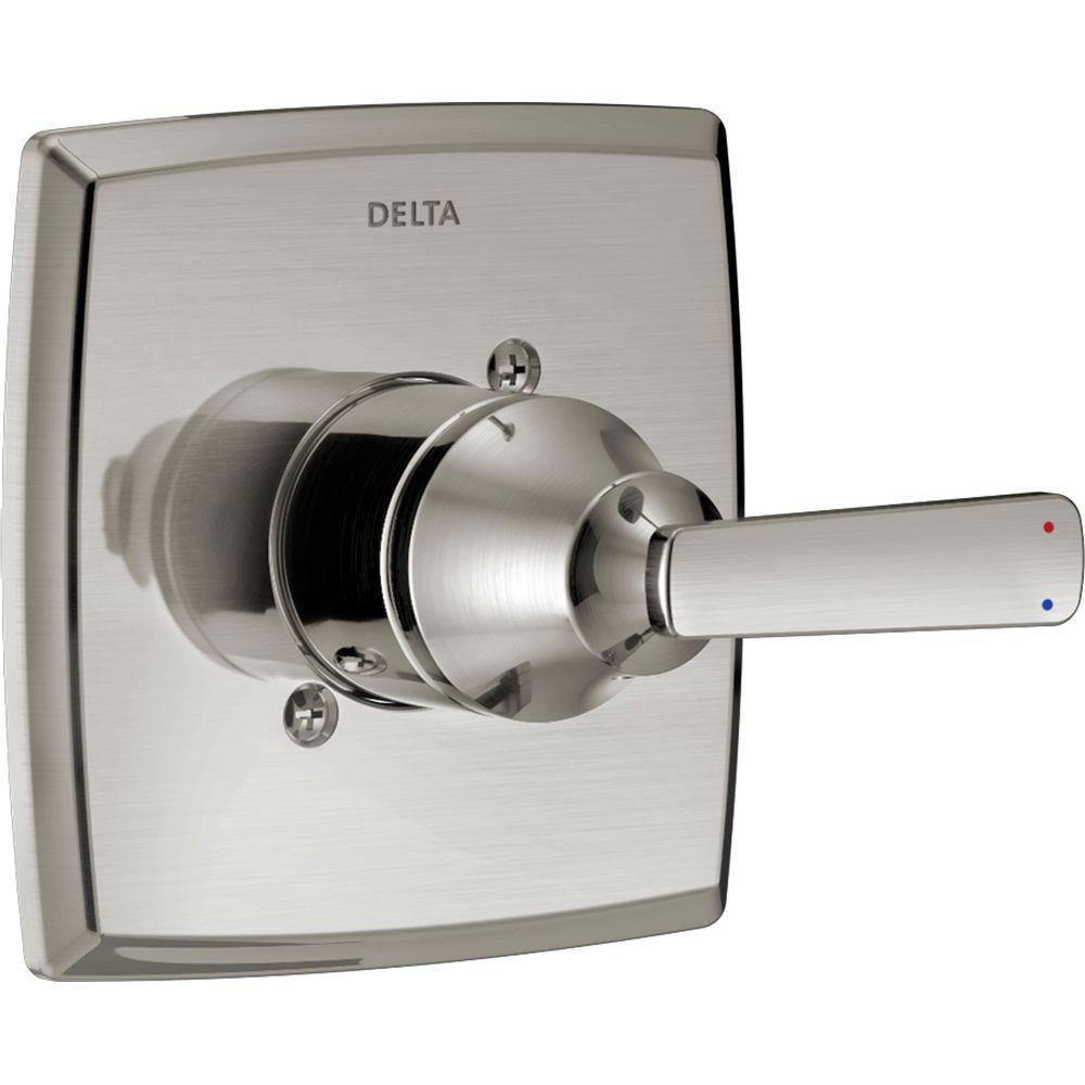 Delta Ashlyn 1-Handle Valve Trim Kit in Stainless Steel Finish (Valve Not Included) 685371