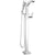 Delta Tesla 1-Handle Floor-Mount Roman Tub Faucet Trim Kit with Handshower in Chrome (Valve Not Included) 718207