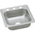 Elkay Dayton Top Mount Stainless Steel 17x19x6.13 3-Hole Single Bowl Bar Sink in Satin 134676