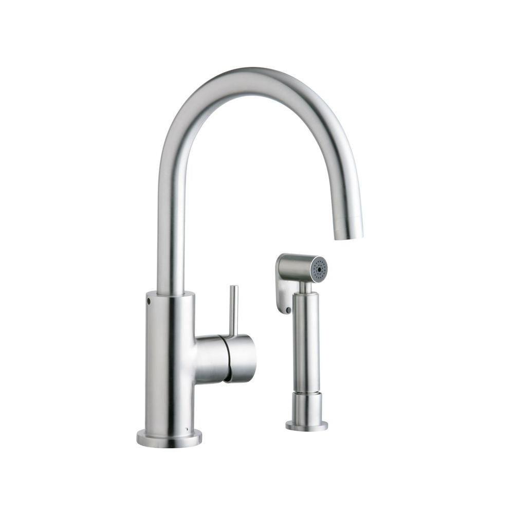 Elkay ALLURE Single Handle Kitchen Faucet Includes Matching Side Spray 467166