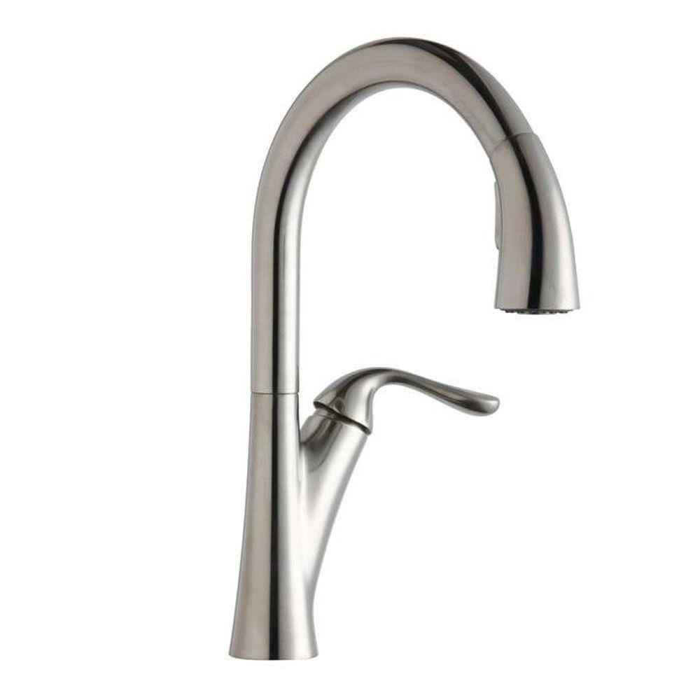 Elkay Harmony Single-Handle Kitchen Faucet in Lustrous Steel 541182