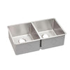 Elkay Crosstown Undermount Stainless Steel 31.5x18.5x9 0-Hole Double Bowl Kitchen Sink 642418