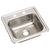 Elkay Dayton Top Mount Stainless Steel 15x5.125x15 2-Hole Single Bowl Bar Sink in Satin 708515